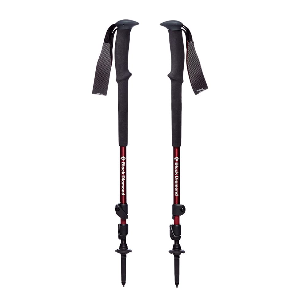 BLACK DIAMOND Trail Trekking Poles (Pair) | Lightweight Aluminum Hiking Poles | Natural, Cork, or Foam Grips | FlickLock Adjustable Shafts for All-Season Stability