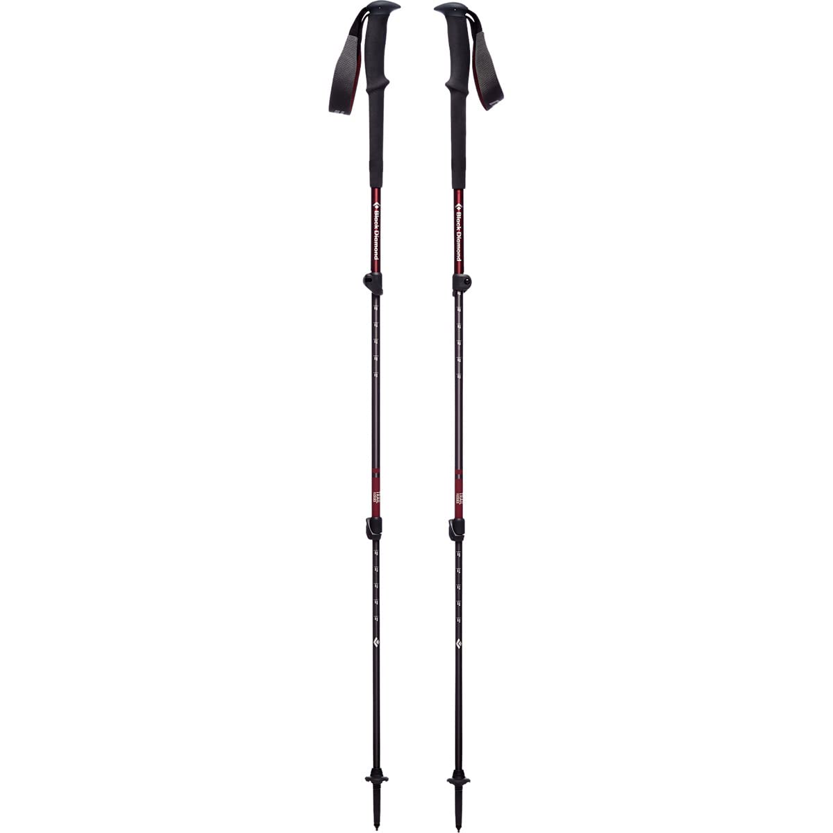 BLACK DIAMOND Trail Trekking Poles (Pair) | Lightweight Aluminum Hiking Poles | Natural, Cork, or Foam Grips | FlickLock Adjustable Shafts for All-Season Stability