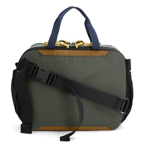 Topo Designs Mountain Cross Bag, Functional + Flexible Over Shoulder, Commuter Briefcase, Exterior Bottle Holders, Fair Trade