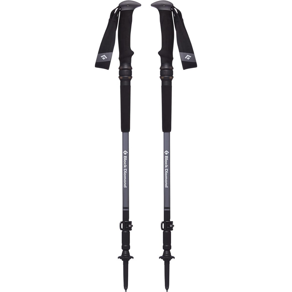BLACK DIAMOND Trail Trekking Poles (Pair) | Lightweight Aluminum Hiking Poles | Natural, Cork, or Foam Grips | FlickLock Adjustable Shafts for All-Season Stability