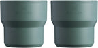 Stanley Wildfare Go 4-Piece Stainless Steel Two Cup Cook Set | 32 oz Pot and Lid with Fold & Lock Handle | 2 Stacking Cups | Camping Essentials for Your Camp Kitchen | BPA-Free | Shale + Charcoal
