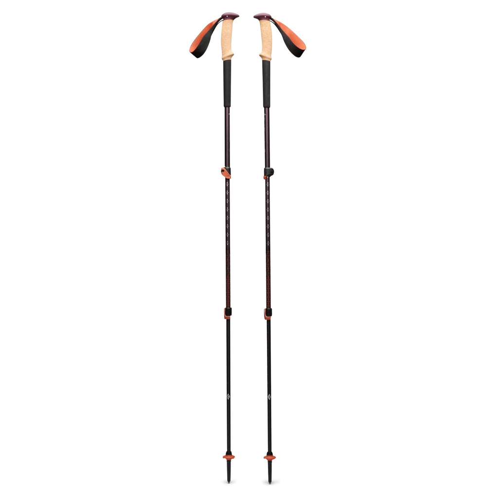 BLACK DIAMOND Trail Trekking Poles (Pair) | Lightweight Aluminum Hiking Poles | Natural, Cork, or Foam Grips | FlickLock Adjustable Shafts for All-Season Stability