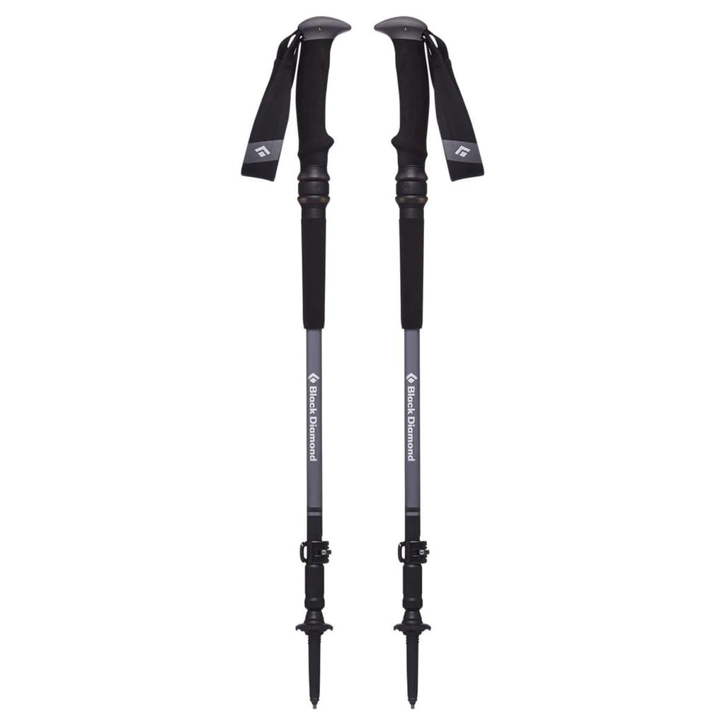 BLACK DIAMOND Trail Trekking Poles (Pair) | Lightweight Aluminum Hiking Poles | Natural, Cork, or Foam Grips | FlickLock Adjustable Shafts for All-Season Stability