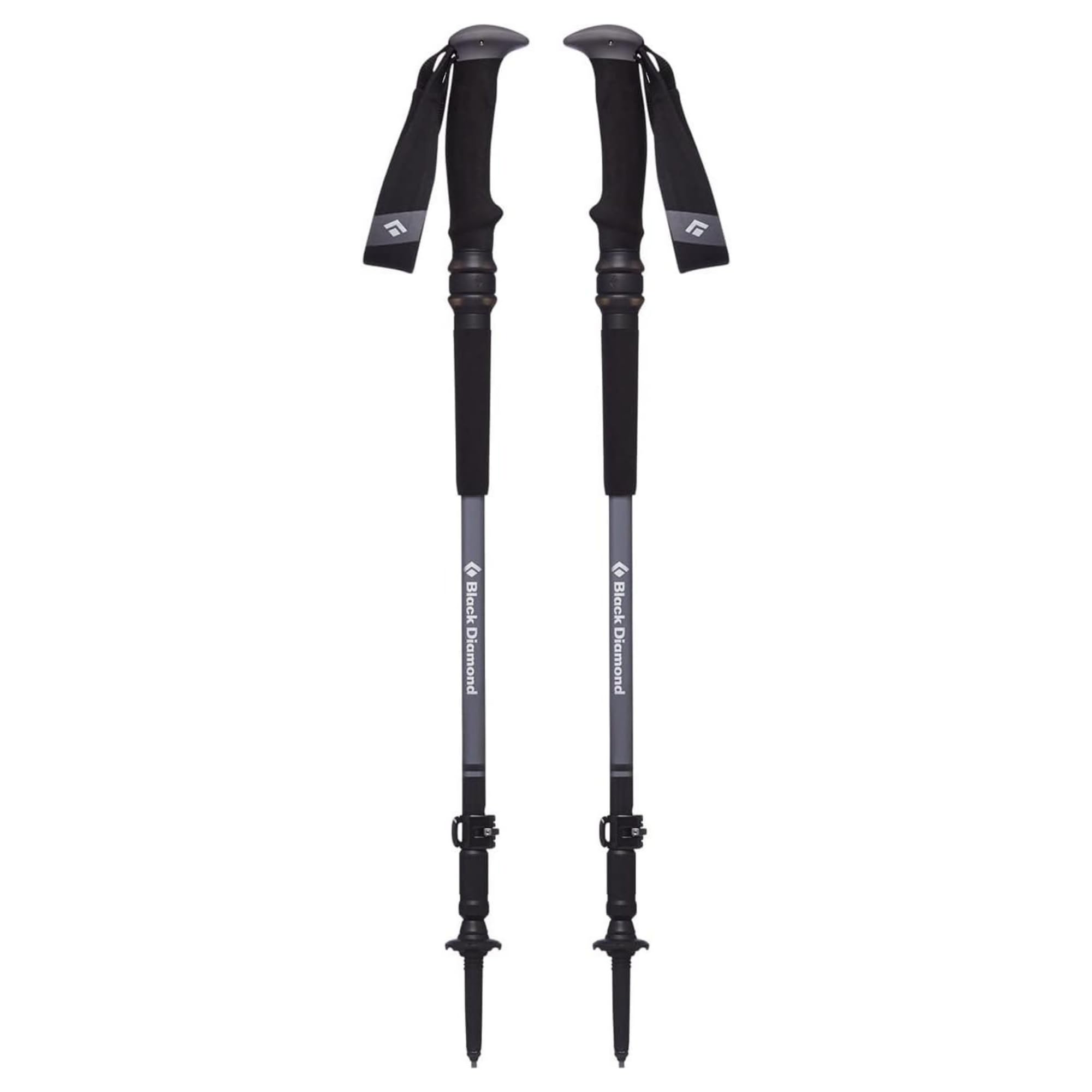 BLACK DIAMOND Trail Trekking Poles (Pair) | Lightweight Aluminum Hiking Poles | Natural, Cork, or Foam Grips | FlickLock Adjustable Shafts for All-Season Stability