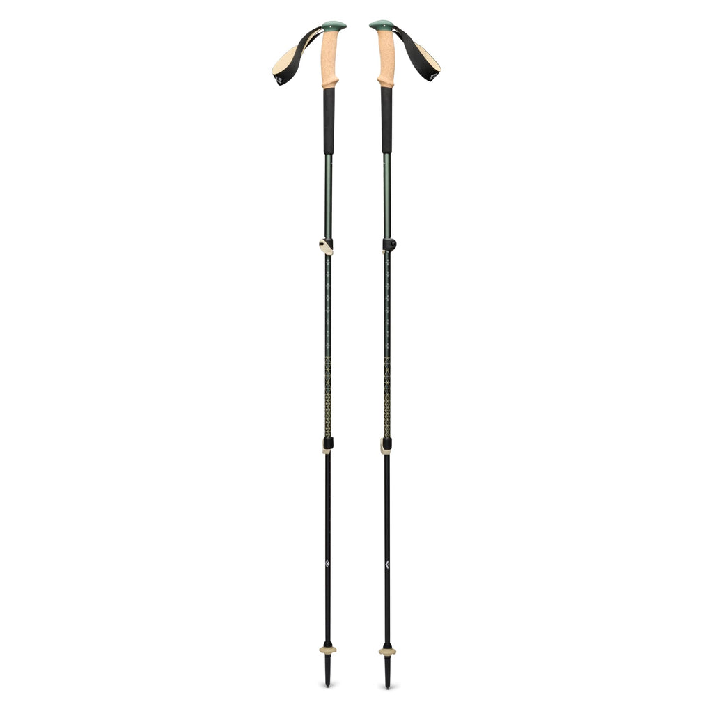 BLACK DIAMOND Trail Trekking Poles (Pair) | Lightweight Aluminum Hiking Poles | Natural, Cork, or Foam Grips | FlickLock Adjustable Shafts for All-Season Stability