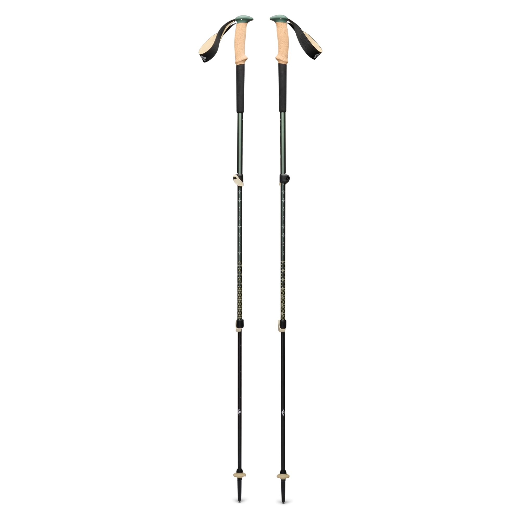 BLACK DIAMOND Trail Trekking Poles (Pair) | Lightweight Aluminum Hiking Poles | Natural, Cork, or Foam Grips | FlickLock Adjustable Shafts for All-Season Stability