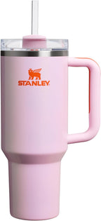 STANLEY Quencher H2.0 Tumbler with Handle and Straw 30 oz | Flowstate 3-Position Lid | Cup Holder Compatible for Travel | Insulated Stainless Steel Cup | BPA-Free | Rose Quartz 2.0
