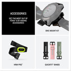 Garmin fēnix® 8 – 47 mm,Solar,Sapphire,Premium Multisport GPS Smartwatch, Long-Lasting Battery Life,Dive-Rated, Built-in LED Flashlight, Carbon Gray DLC Titanium Bezel Black/Pebble Gray Silicone Band