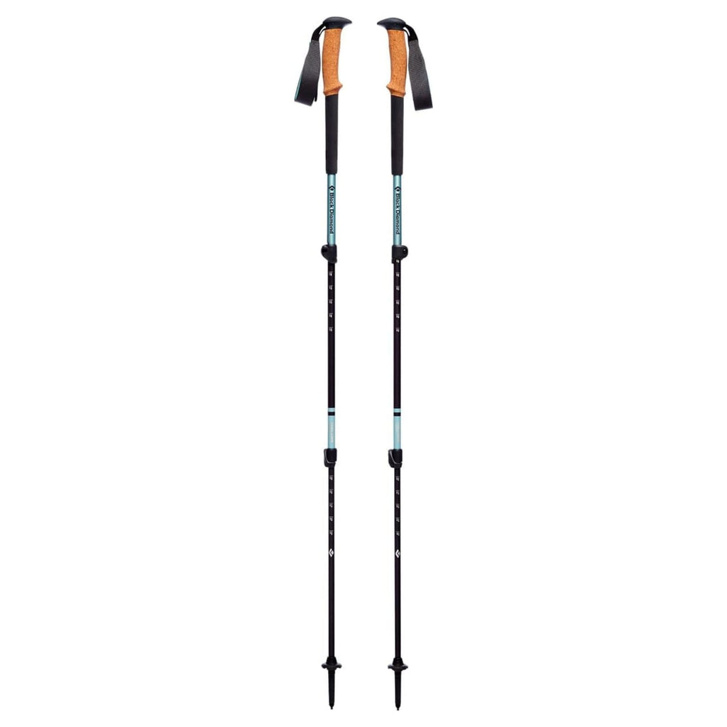 BLACK DIAMOND Trail Trekking Poles (Pair) | Lightweight Aluminum Hiking Poles | Natural, Cork, or Foam Grips | FlickLock Adjustable Shafts for All-Season Stability