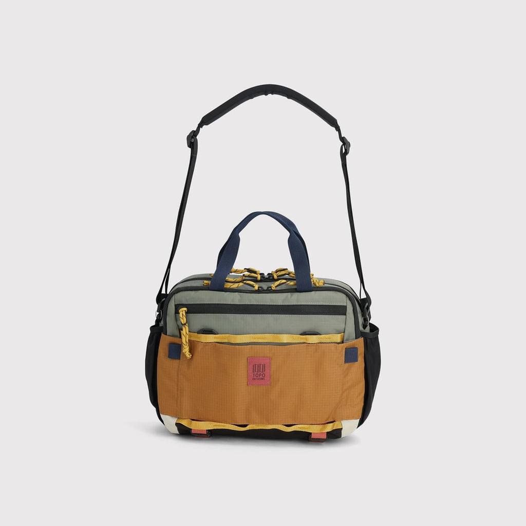 Topo Designs Mountain Cross Bag, Functional + Flexible Over Shoulder, Commuter Briefcase, Exterior Bottle Holders, Fair Trade