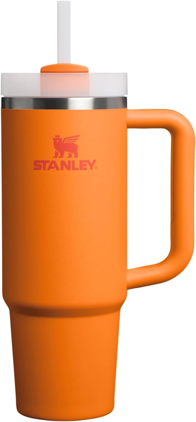 STANLEY Quencher H2.0 Tumbler with Handle and Straw 30 oz | Flowstate 3-Position Lid | Cup Holder Compatible for Travel | Insulated Stainless Steel Cup | BPA-Free | Rose Quartz 2.0