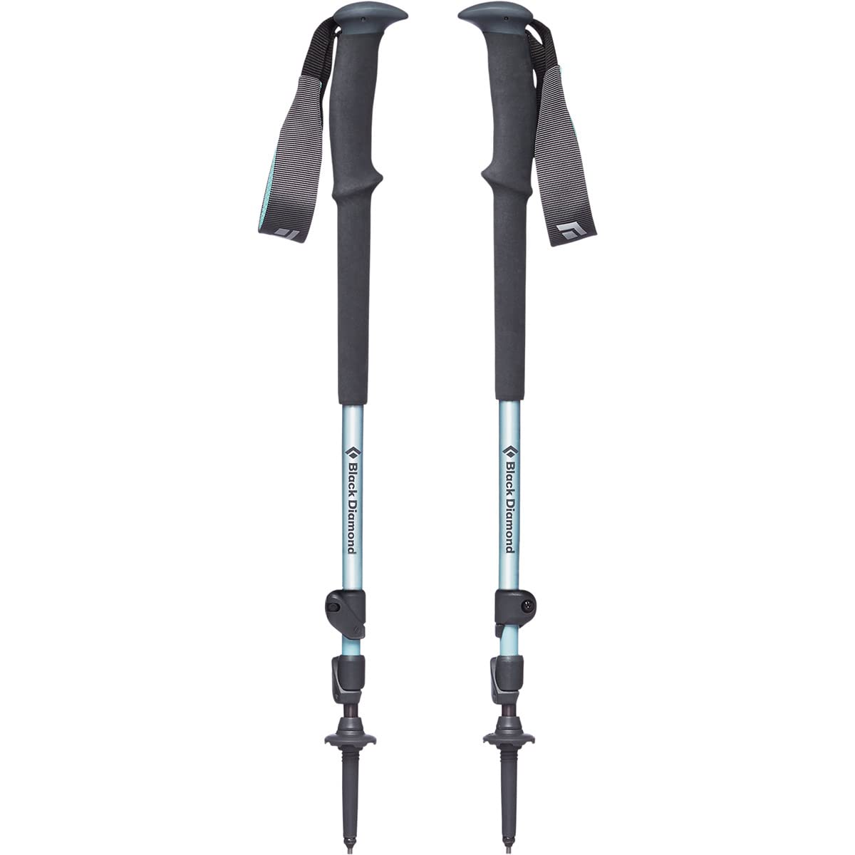 BLACK DIAMOND Trail Trekking Poles (Pair) | Lightweight Aluminum Hiking Poles | Natural, Cork, or Foam Grips | FlickLock Adjustable Shafts for All-Season Stability
