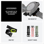 Garmin fēnix® 8 – 47 mm,Solar,Sapphire,Premium Multisport GPS Smartwatch, Long-Lasting Battery Life,Dive-Rated, Built-in LED Flashlight, Carbon Gray DLC Titanium Bezel Black/Pebble Gray Silicone Band