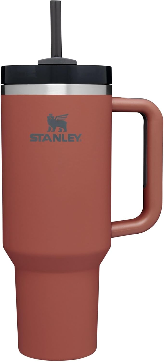 STANLEY Quencher H2.0 Tumbler with Handle and Straw 30 oz | Flowstate 3-Position Lid | Cup Holder Compatible for Travel | Insulated Stainless Steel Cup | BPA-Free | Rose Quartz 2.0