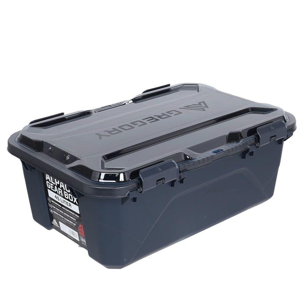 Gregory Alpaca 25L Waterproof Gear Organization/Camping Gear Box with Transparent Removable Lid, Slate Blue