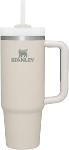 STANLEY Quencher H2.0 Tumbler with Handle and Straw 30 oz | Flowstate 3-Position Lid | Cup Holder Compatible for Travel | Insulated Stainless Steel Cup | BPA-Free | Rose Quartz 2.0