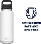 YETI Rambler 36 oz Bottle, Vacuum Insulated, Leakproof, Stainless Steel with Chug Cap | Vacuum Insulated