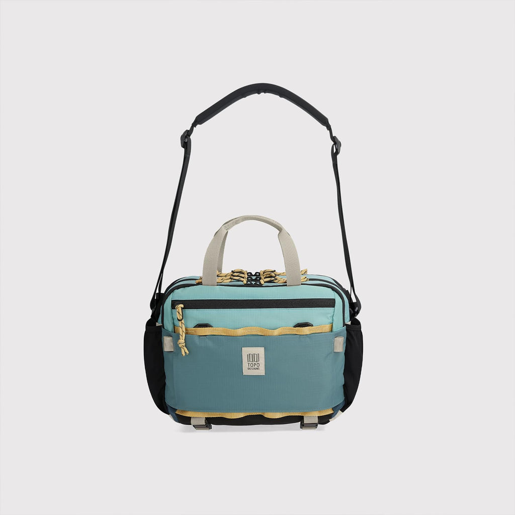 Topo Designs Mountain Cross Bag, Functional + Flexible Over Shoulder, Commuter Briefcase, Exterior Bottle Holders, Fair Trade