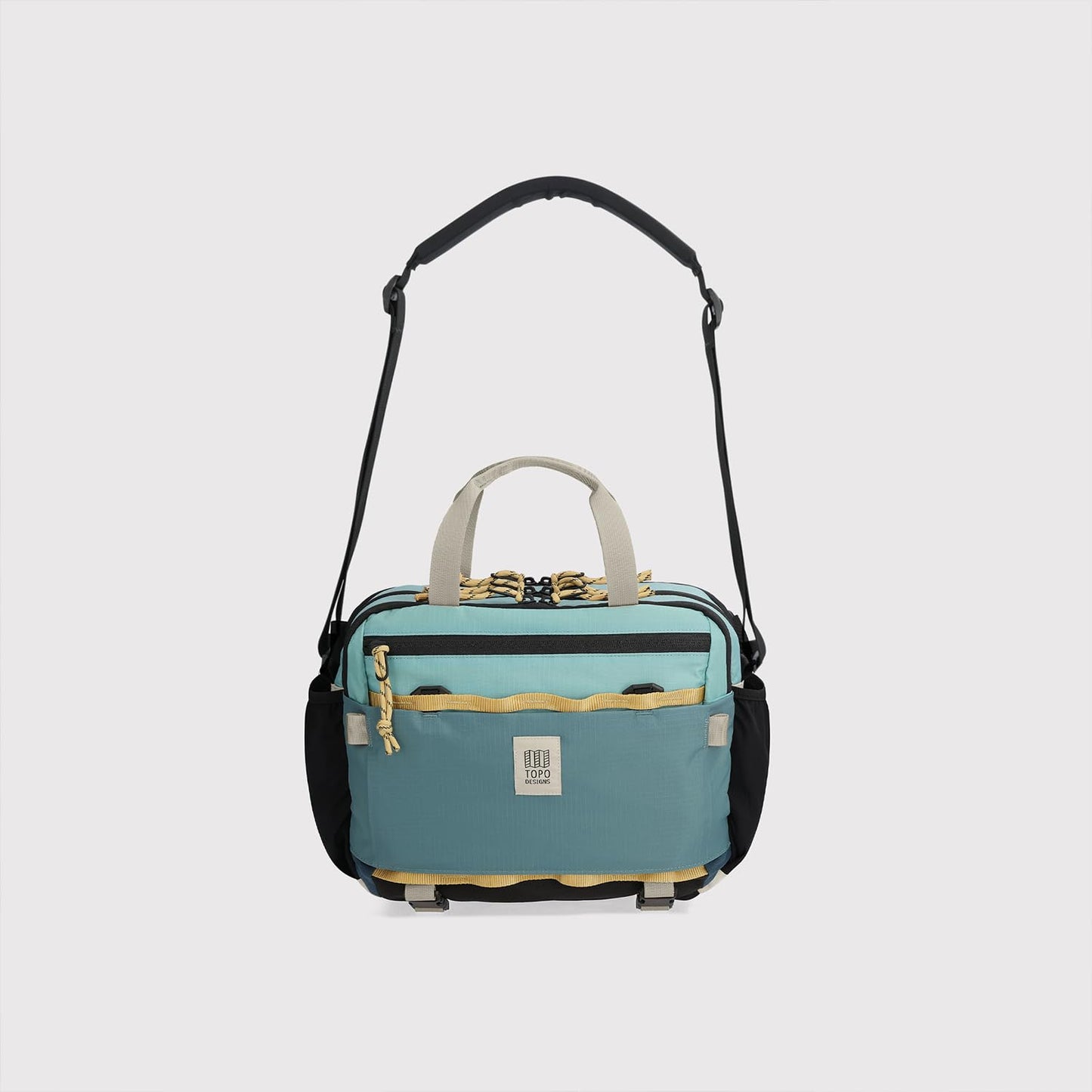 Topo Designs Mountain Cross Bag, Functional + Flexible Over Shoulder, Commuter Briefcase, Exterior Bottle Holders, Fair Trade