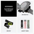 Garmin fēnix® 8 – 47 mm,Solar,Sapphire,Premium Multisport GPS Smartwatch, Long-Lasting Battery Life,Dive-Rated, Built-in LED Flashlight, Carbon Gray DLC Titanium Bezel Black/Pebble Gray Silicone Band