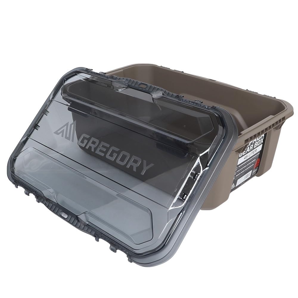 Gregory Alpaca 25L Waterproof Gear Organization/Camping Gear Box with Transparent Removable Lid, Slate Blue