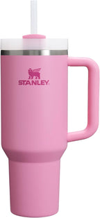 STANLEY Quencher H2.0 Tumbler with Handle and Straw 30 oz | Flowstate 3-Position Lid | Cup Holder Compatible for Travel | Insulated Stainless Steel Cup | BPA-Free | Rose Quartz 2.0