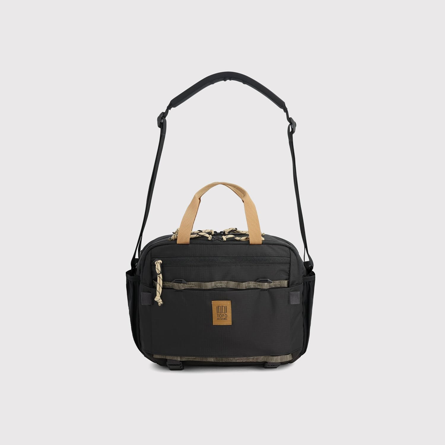 Topo Designs Mountain Cross Bag, Functional + Flexible Over Shoulder, Commuter Briefcase, Exterior Bottle Holders, Fair Trade
