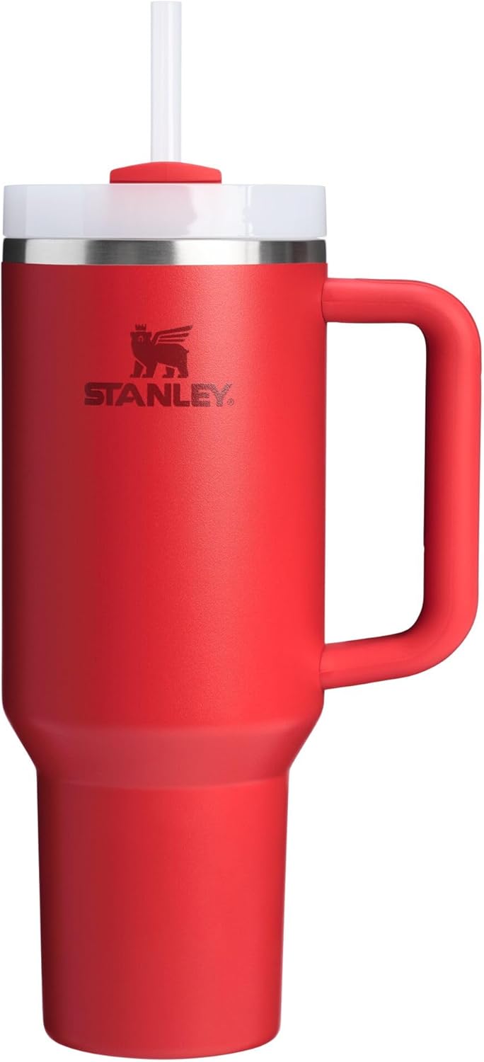 STANLEY Quencher H2.0 Tumbler with Handle and Straw 30 oz | Flowstate 3-Position Lid | Cup Holder Compatible for Travel | Insulated Stainless Steel Cup | BPA-Free | Rose Quartz 2.0