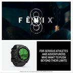 Garmin fēnix® 8 – 47 mm,Solar,Sapphire,Premium Multisport GPS Smartwatch, Long-Lasting Battery Life,Dive-Rated, Built-in LED Flashlight, Carbon Gray DLC Titanium Bezel Black/Pebble Gray Silicone Band