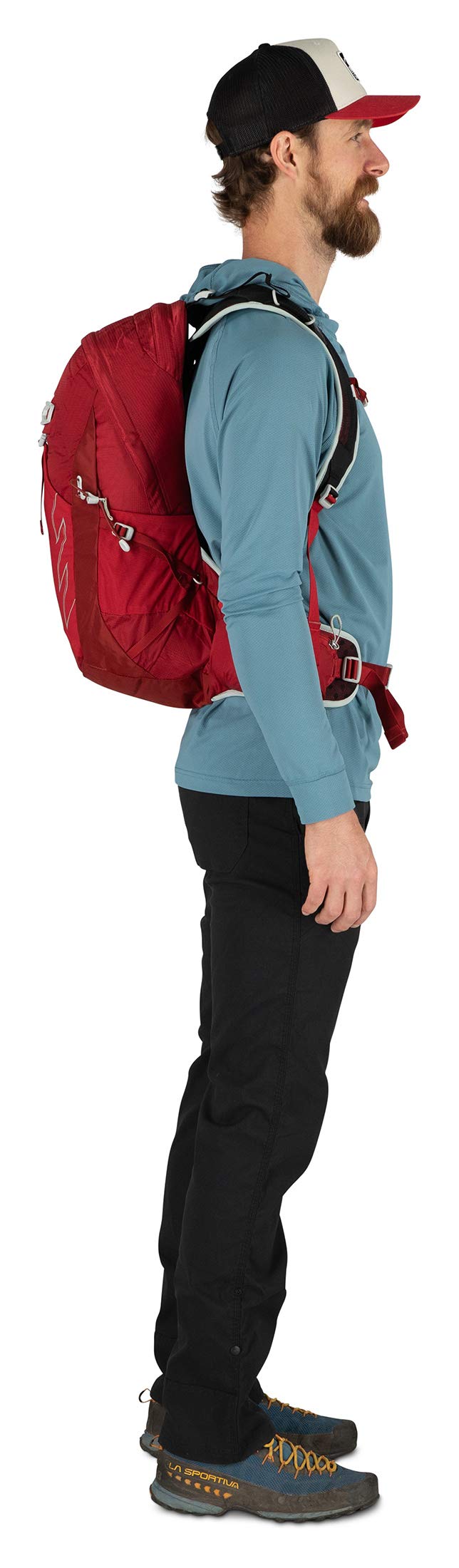 Osprey Talon 22L Men's Hiking Backpack with Hipbelt, Ceramic Blue, L/XL