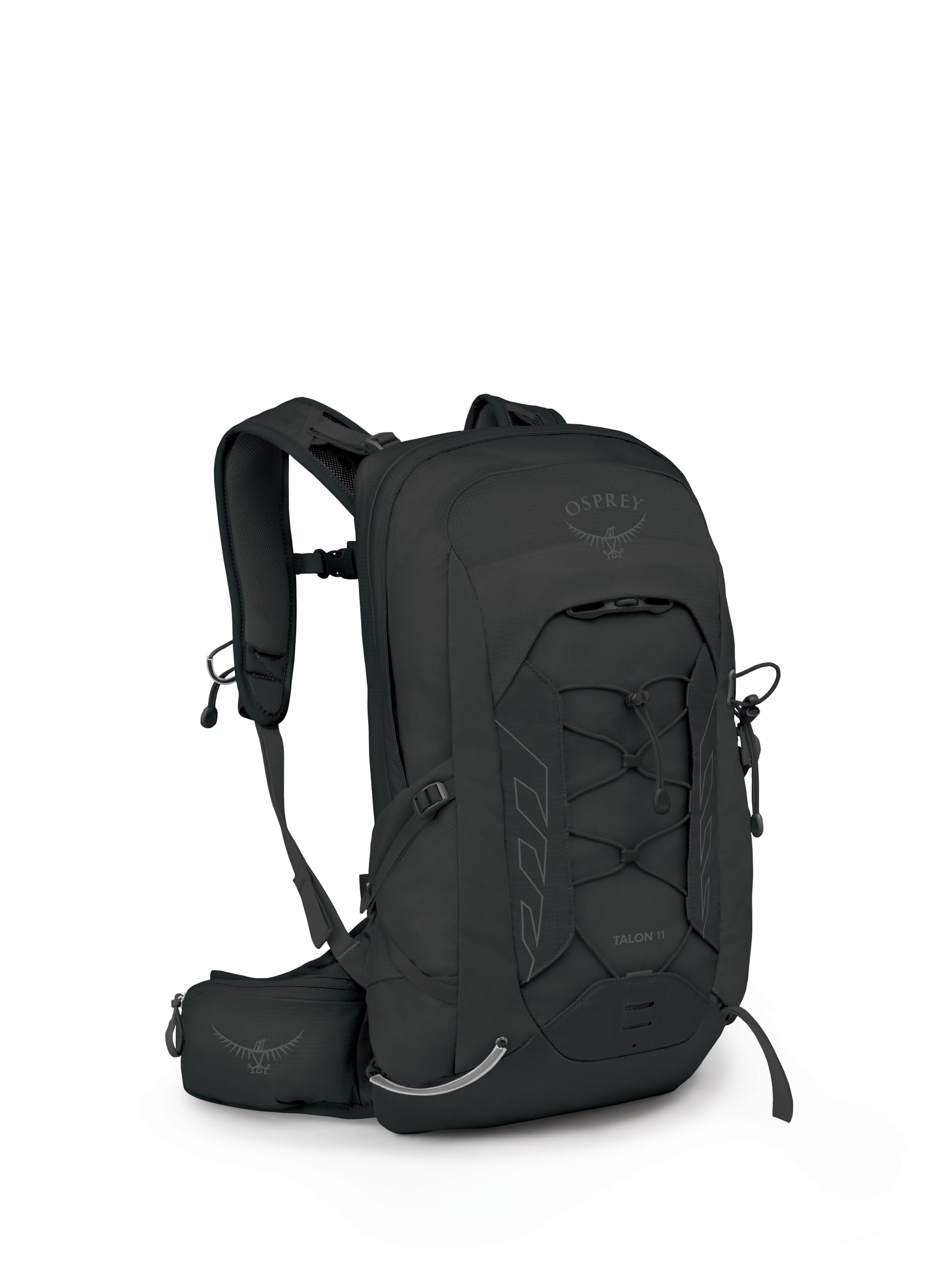 Osprey Talon 22L Men's Lightweight Hiking Backpack - Small Daypack for Travel & Camping, Black/Coal Grey