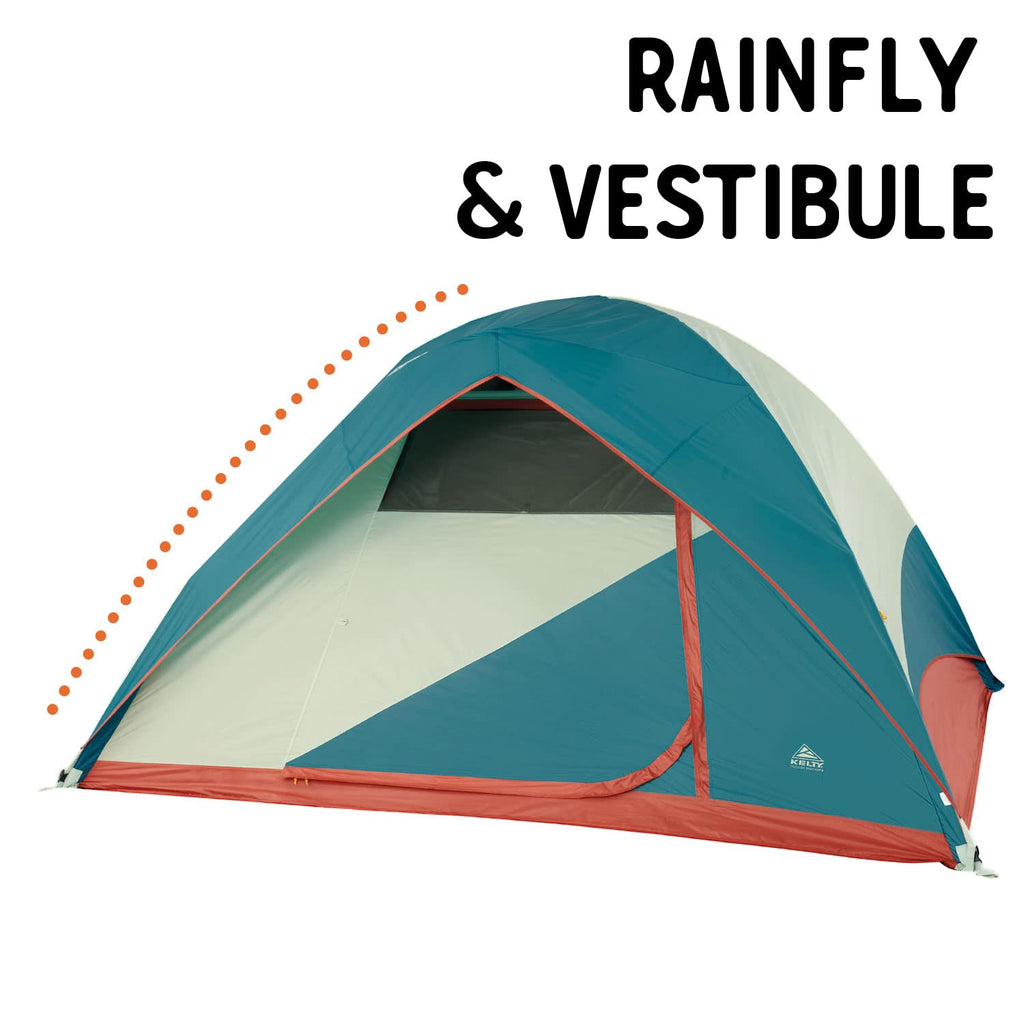 Kelty Discovery Basecamp Backpacking Tent, Camping Backpacking Shelter, Large Capacity, Fast Setup and Easy Tear Down, Stuff Sack Included