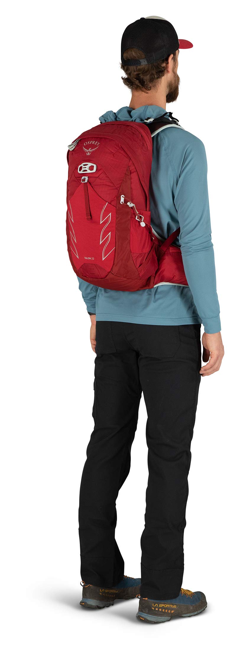 Osprey Talon 22L Men's Hiking Backpack with Hipbelt, Ceramic Blue, L/XL