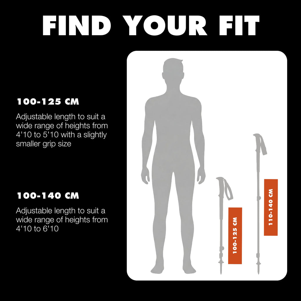 BLACK DIAMOND Trail Trekking Poles (Pair) | Lightweight Aluminum Hiking Poles | Natural, Cork, or Foam Grips | FlickLock Adjustable Shafts for All-Season Stability