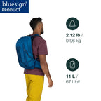 Osprey Talon 22L Men's Lightweight Hiking Backpack - Small Daypack for Travel & Camping, Black/Coal Grey