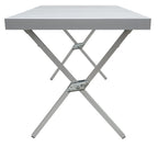 ALPS Mountaineering Folding Camping Table with Smooth Easy-to-Clean Roll Top and Sturdy and Lightweight Aluminum X Frame, Shoulder Carry Bag, 3 Sizes