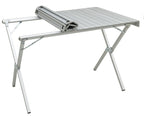 ALPS Mountaineering Folding Camping Table with Smooth Easy-to-Clean Roll Top and Sturdy and Lightweight Aluminum X Frame, Shoulder Carry Bag, 3 Sizes