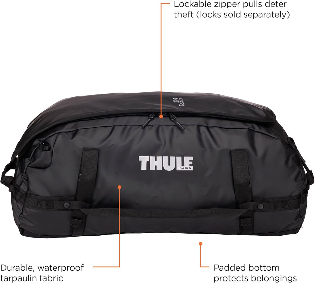 Thule Chasm Duffel bag, Weather-resistant materials, Easy packing, Converts to backpack, Internal pockets, Travel-ready
