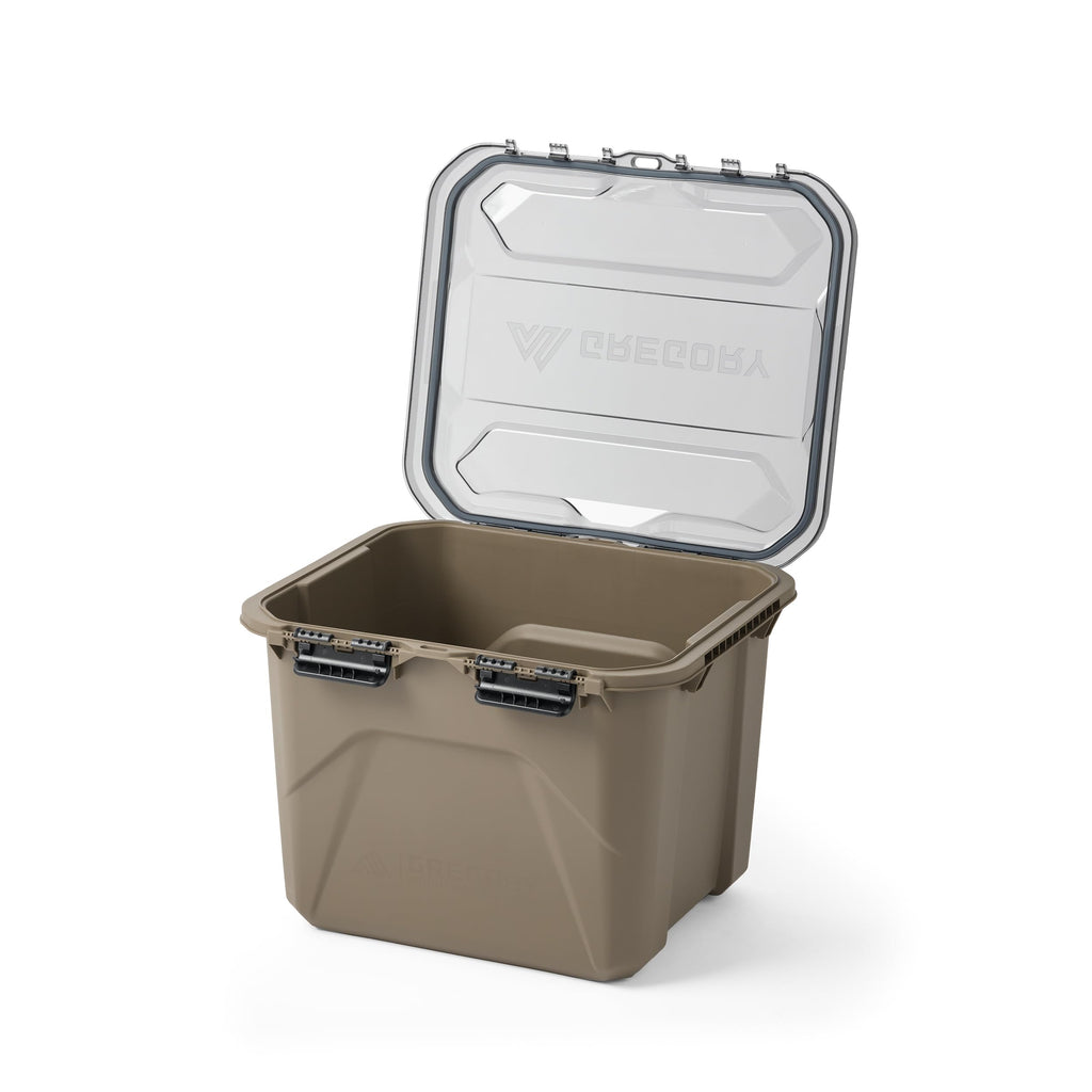 Gregory Alpaca 25L Waterproof Gear Organization/Camping Gear Box with Transparent Removable Lid, Slate Blue