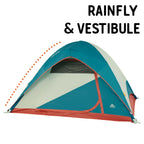 Kelty Discovery Basecamp Backpacking Tent, Camping Backpacking Shelter, Large Capacity, Fast Setup and Easy Tear Down, Stuff Sack Included