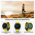 Garmin fēnix® 8 – 47 mm,Solar,Sapphire,Premium Multisport GPS Smartwatch, Long-Lasting Battery Life,Dive-Rated, Built-in LED Flashlight, Carbon Gray DLC Titanium Bezel Black/Pebble Gray Silicone Band