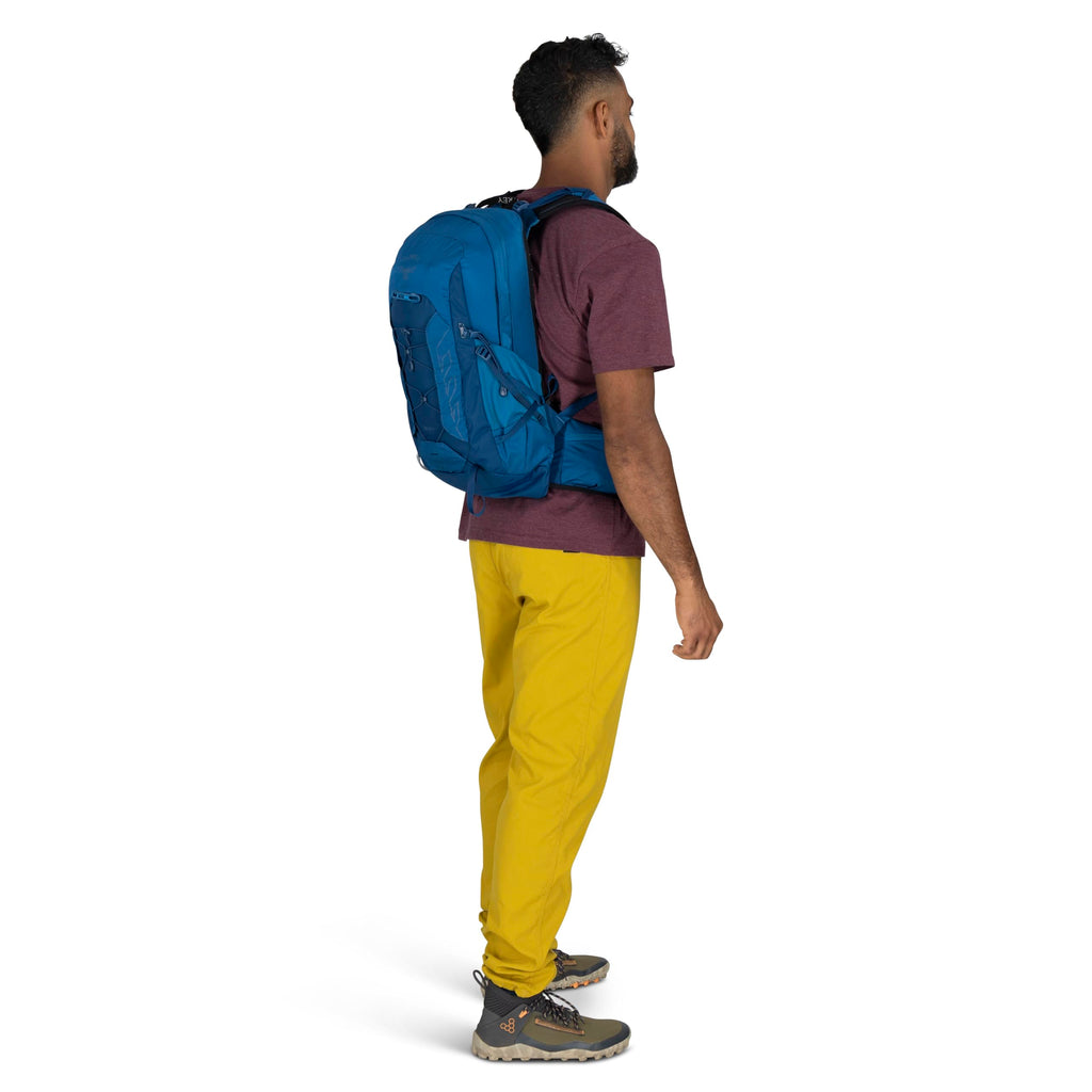 Osprey Talon 22L Men's Lightweight Hiking Backpack - Small Daypack for Travel & Camping, Black/Coal Grey