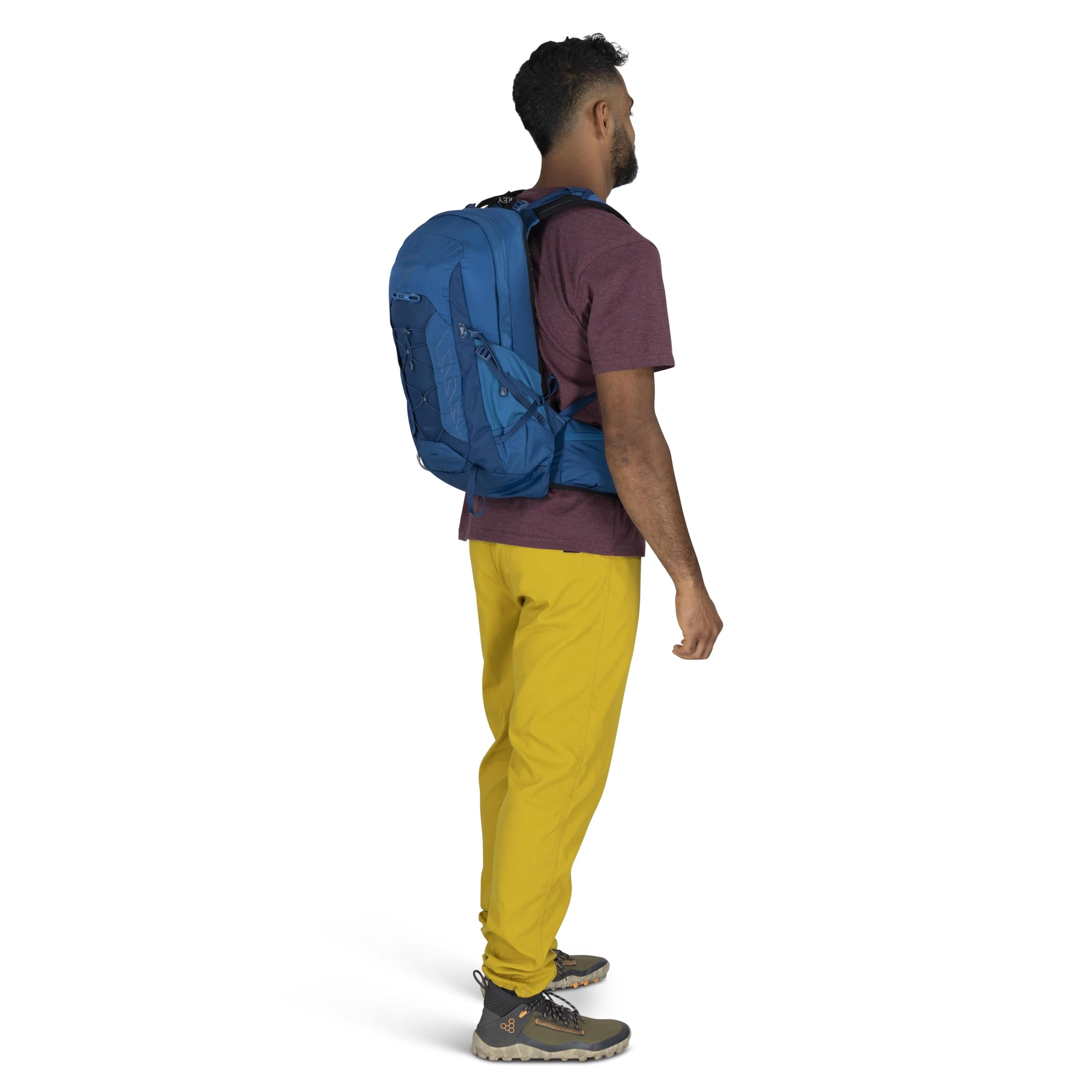 Osprey Talon 22L Men's Lightweight Hiking Backpack - Small Daypack for Travel & Camping, Black/Coal Grey