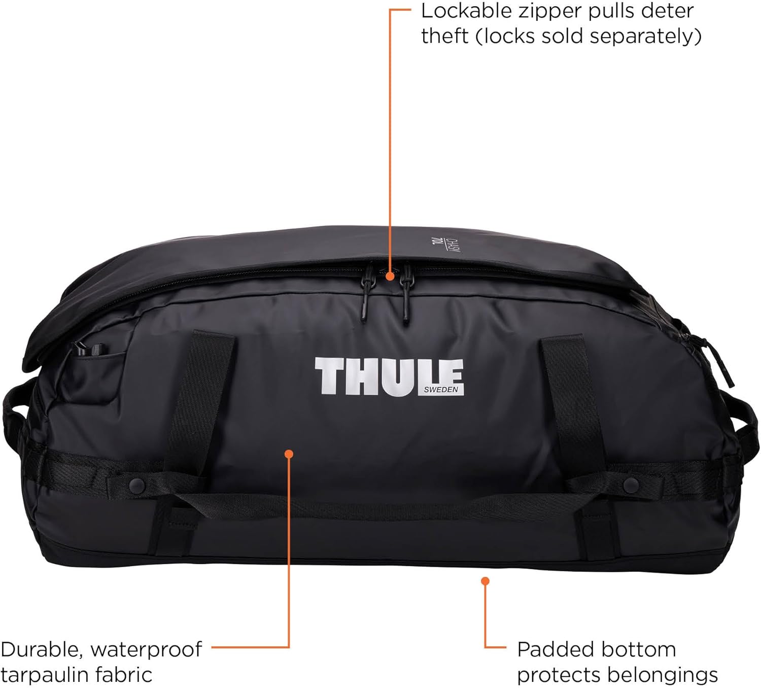 Thule Chasm Duffel bag, Weather-resistant materials, Easy packing, Converts to backpack, Internal pockets, Travel-ready