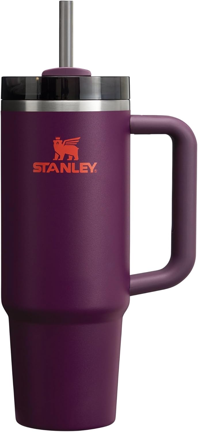 STANLEY Quencher H2.0 Tumbler with Handle and Straw 30 oz | Flowstate 3-Position Lid | Cup Holder Compatible for Travel | Insulated Stainless Steel Cup | BPA-Free | Rose Quartz 2.0