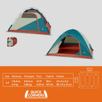 Kelty Discovery Basecamp Backpacking Tent, Camping Backpacking Shelter, Large Capacity, Fast Setup and Easy Tear Down, Stuff Sack Included