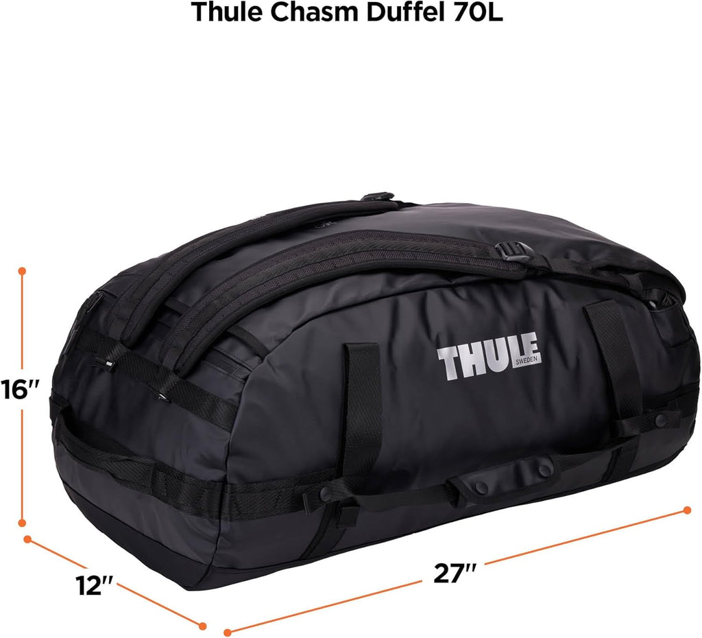 Thule Chasm Duffel bag, Weather-resistant materials, Easy packing, Converts to backpack, Internal pockets, Travel-ready