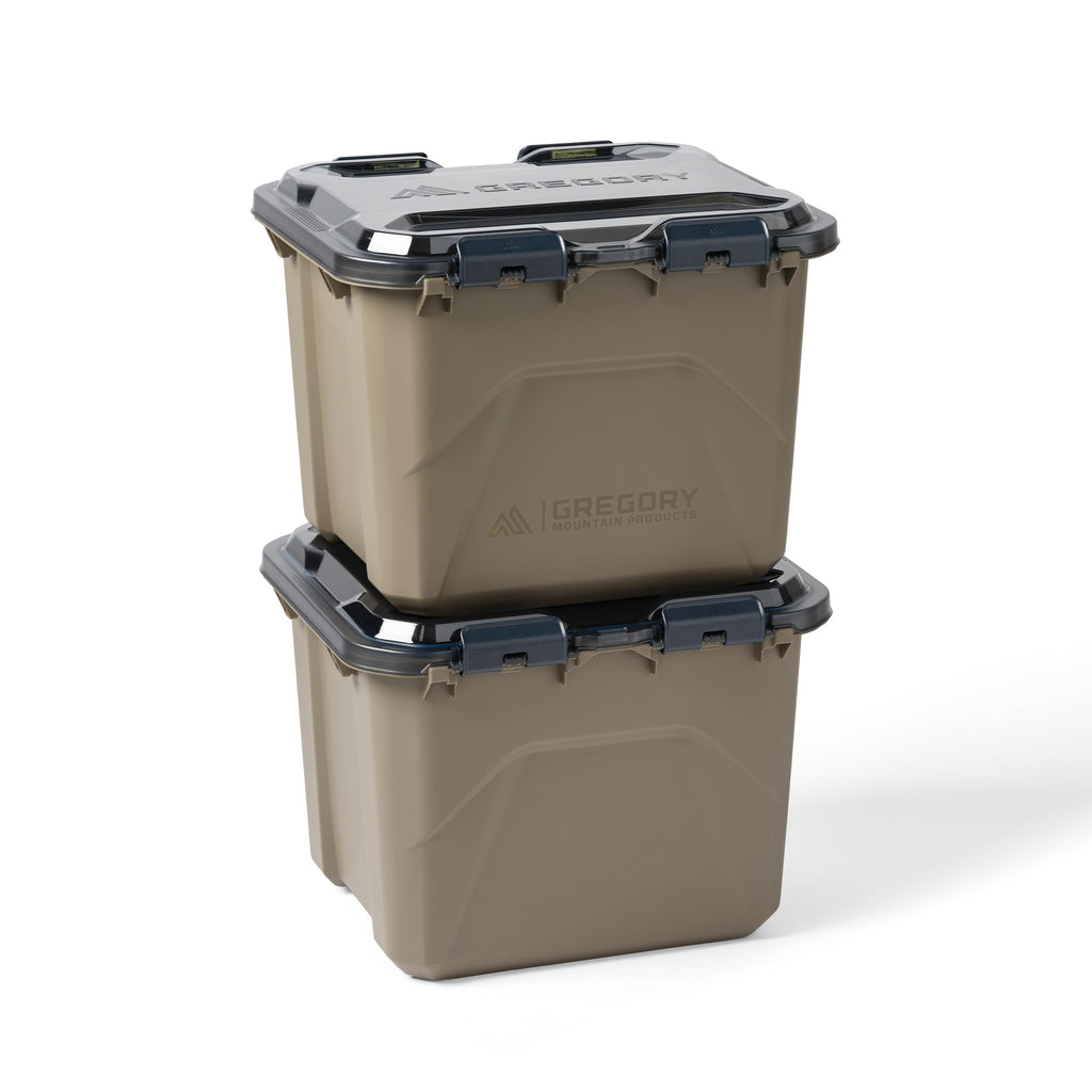 Gregory Alpaca 25L Waterproof Gear Organization/Camping Gear Box with Transparent Removable Lid, Slate Blue