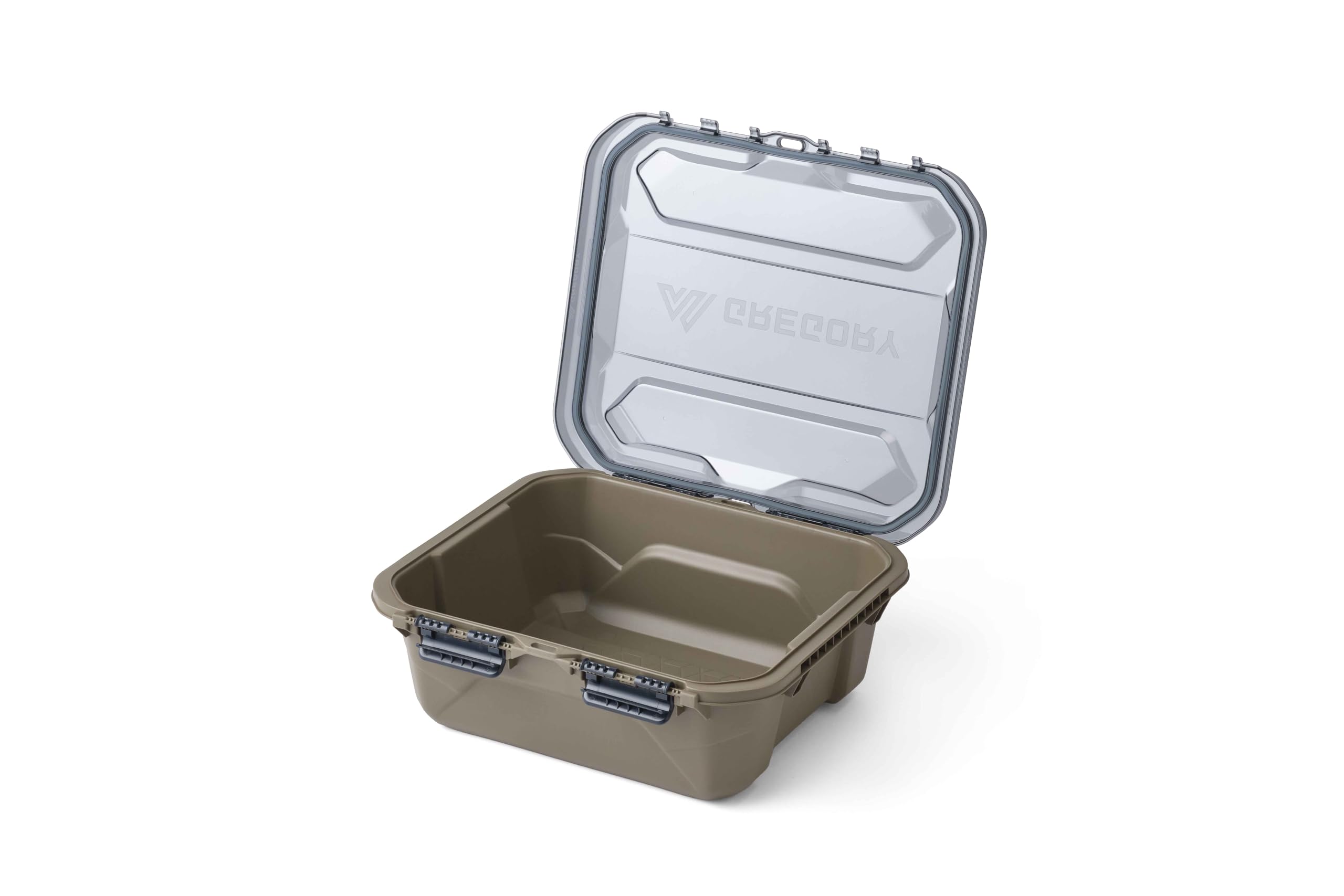 Gregory Alpaca 25L Waterproof Gear Organization/Camping Gear Box with Transparent Removable Lid, Slate Blue