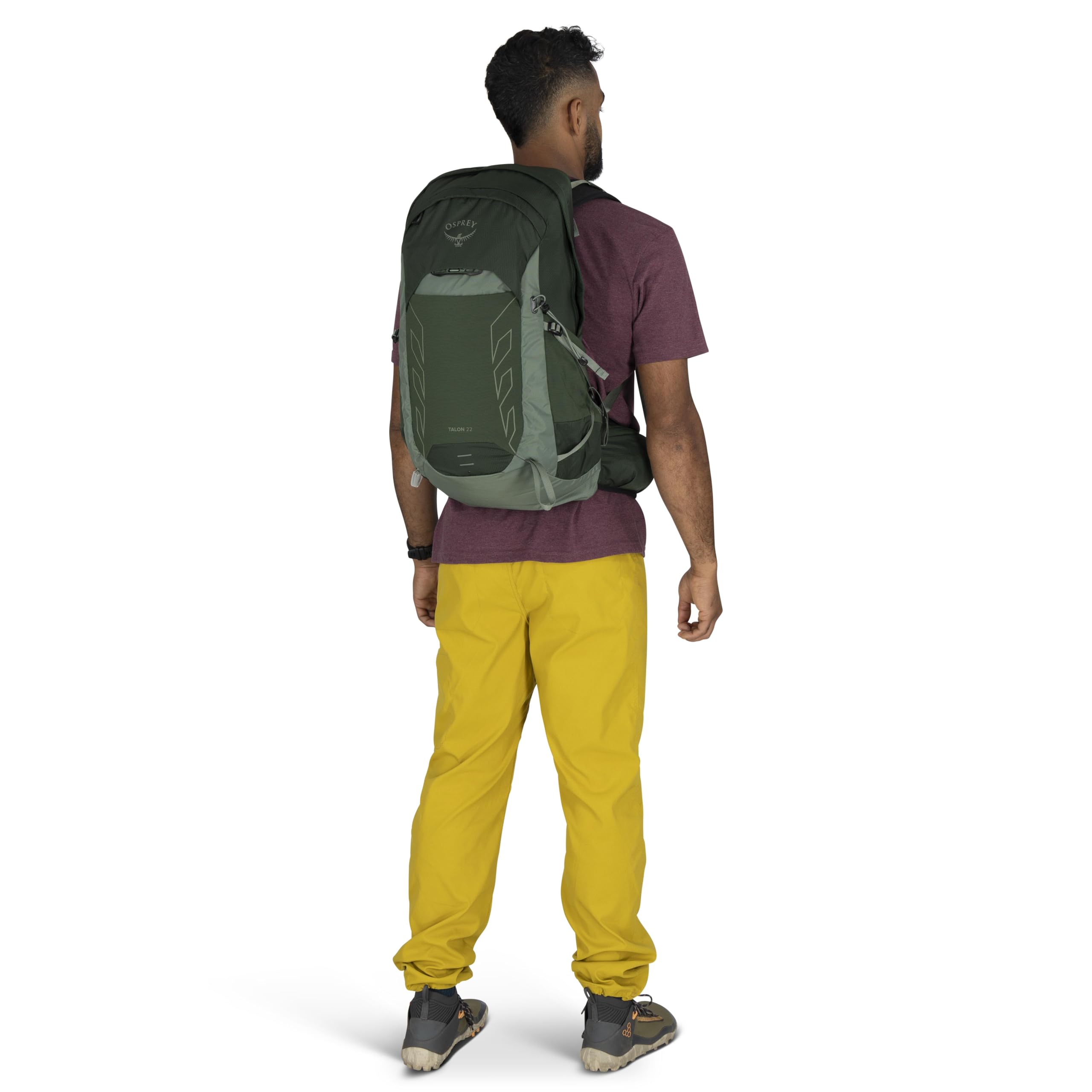 Osprey Talon 22L Men's Lightweight Hiking Backpack - Small Daypack for Travel & Camping, Black/Coal Grey